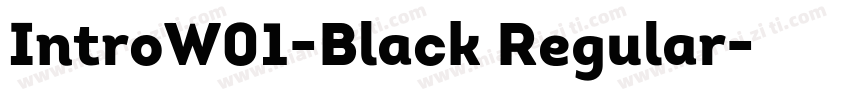 IntroW01-Black Regular字体转换